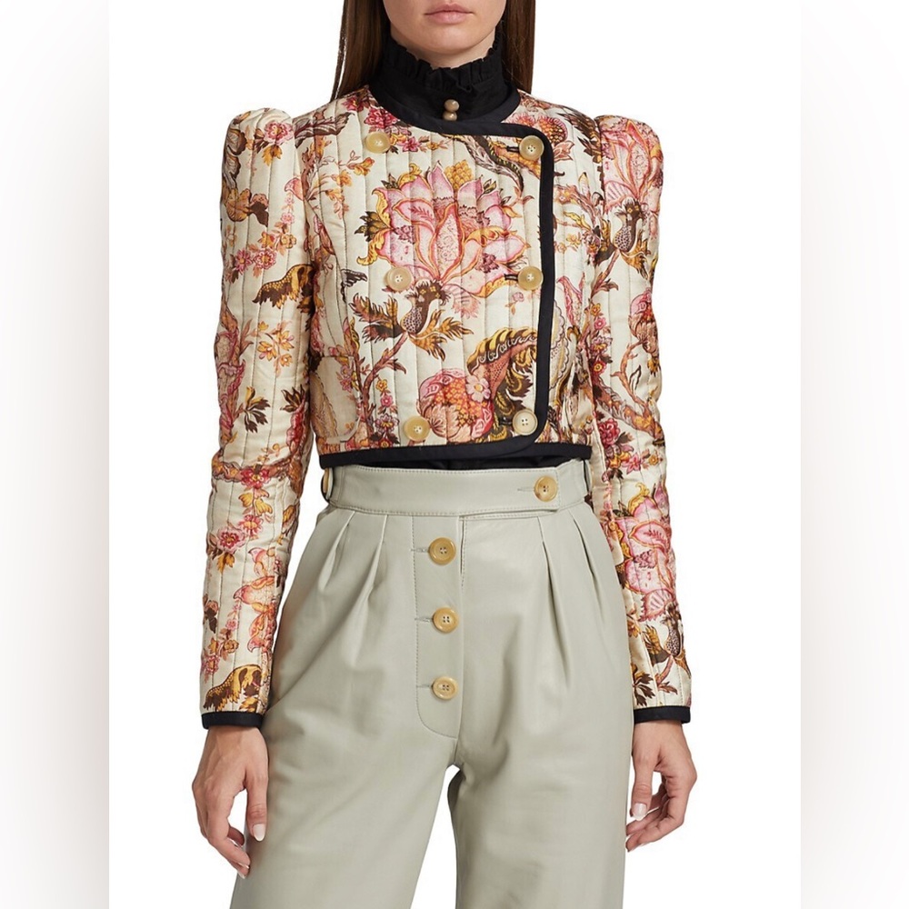 Anna Mason Dora Quilted Jacket in Cerise Pink